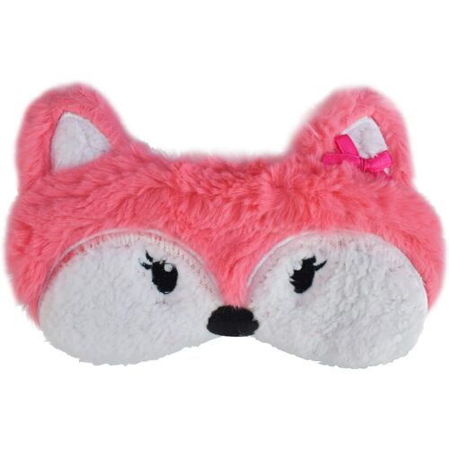 3d Masques De Sommeil En Peluche Mignon Renard Rose,Masque De Nuit Pour Dormir Voyage Bandeau Pour Les Yeux Respirant Couverture Des Yeux Pour Enfant Femme Filles-Rose 