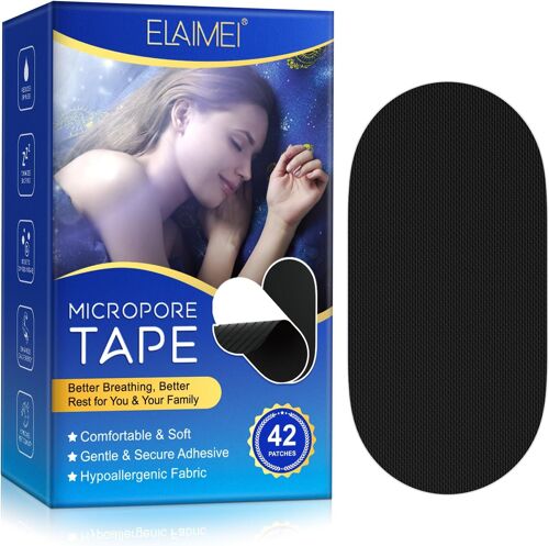 42p Pansements Bouche Pour Dormir,Mouth Tape For Sleeping,Ruban Adhésif Pour La Bouche Pour Le Sommeil,Bouchon Anti-Arrossement,Améliore Le Sommeil Et La Respiration,Convient Pour Hommes