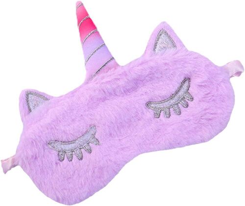 Masque De Sommeil Dames Licorne Masque En Peluche Dessin Animé Ombrelle Parasol Ombre À Paupières Enfants Adultes En Peluche.[S60] 