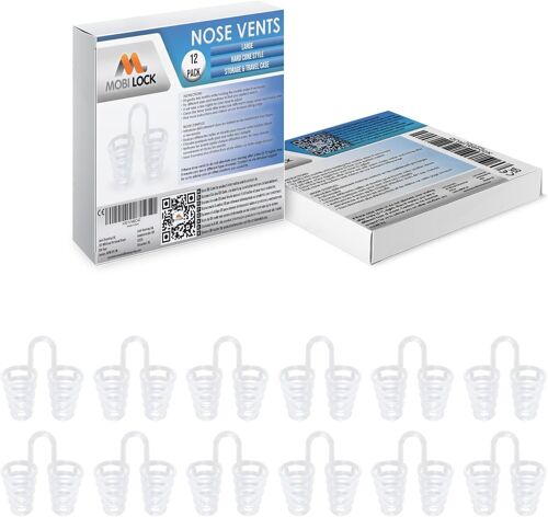 Aérateur Dilatateur De Sinus Nasal (Lot De 12 Grand) Aérateurs En Silicone Dur-Une Solution Simple Pour Les Ronfleurs Du Nez-Dispositif De Réduction Des Ronflements 