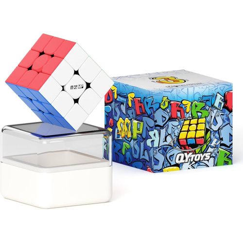 Cube de Vitesse,Professionnel 3x3 Cube Magique MP Classic Speed Cube 3x3 Stickerless,Convient aux Exercices de Compétition(Stickerless)