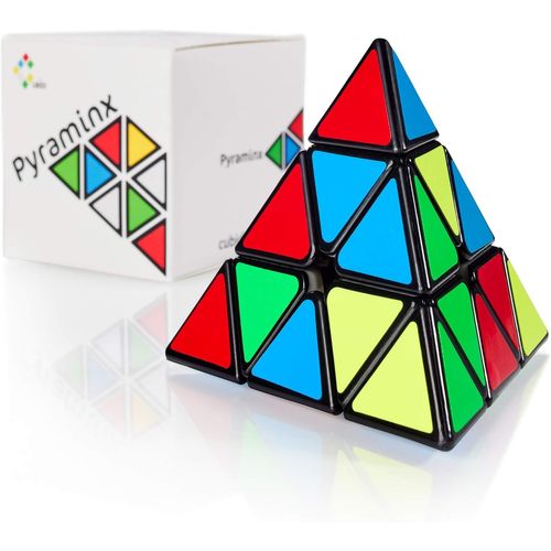 Pyraminx Cube Triangle Magique-Pyramide Casse tête Adulte et Enfants-avec Autocollant (Los Angeles)