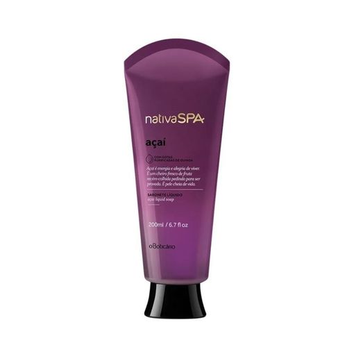 Boticário Nativa Spa Savon Liquide Pour Le Corps À L'açai 200 Ml 