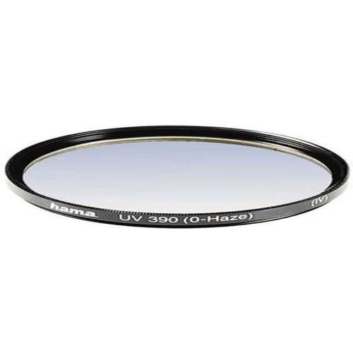 Filtre UV (anti-UV et protection, compensation 4X, traitement antireflet, pour objectifs d'appareils photo 49 mm, O-Haze, traité) Noir