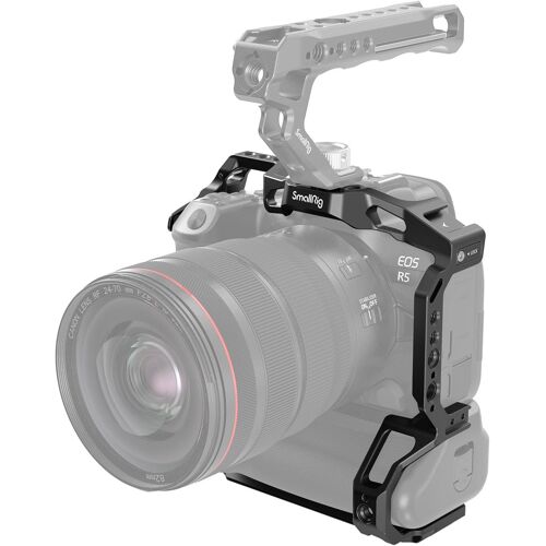 MEVRONISSHOP-Mise à Niveau) Cage pour Canon R5/R6/R5 C/R6 Mark II avec Poignée de Batterie BG-R10, Cage Vidéo pour Appareil Photo avec Support de Cold Shoe, Trous Filetés 1/4""-20 et 3/8""-16-3464B