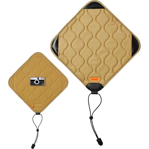 Caméra Protection Envelopper Taille M 31 x 31 cm-Résistant à l'eau,Anti-Rayures et à la poussière pour Appareil Photo sans Miroir,Appareil Photo Compact,Objectif Prime (Kaki) [1 pièce]