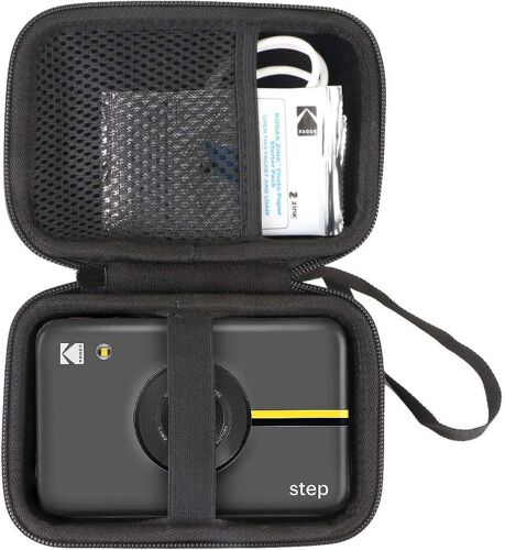Hart Housse Étui pour Kodak Step Imprimante & Kodak Step/Step Touch Appareil Photo Appareil-Zink Zero Ink Mobile sans Fil (Nior)