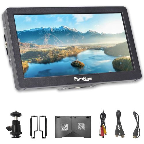SUBZONAL-HD7H Moniteur Caméra 7 Pouces Écran 1000 Nits Anti-Reflet avec Pare-Soleil, Entrée 4K HDMI, pour Appareils Photo Reflex et Hybrides