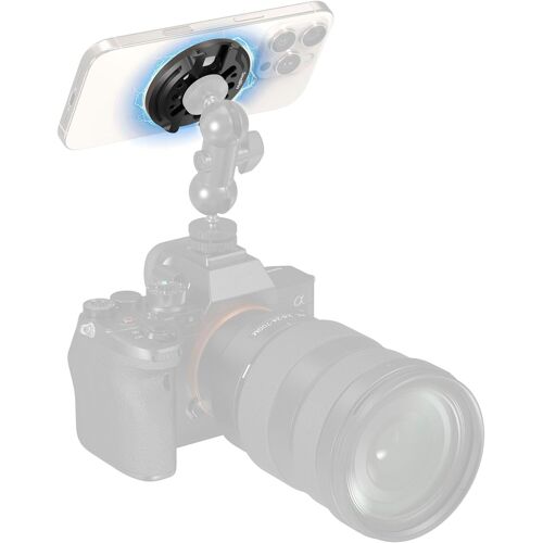 Magnetic Iphone Mount With Claw Accessory Holder And 1/4""-20 Threaded Hole For Dji Mic 2, Ball Head Selfie Sticks, Vlogging, Live Streaming, Smartphone Shooting - 5155