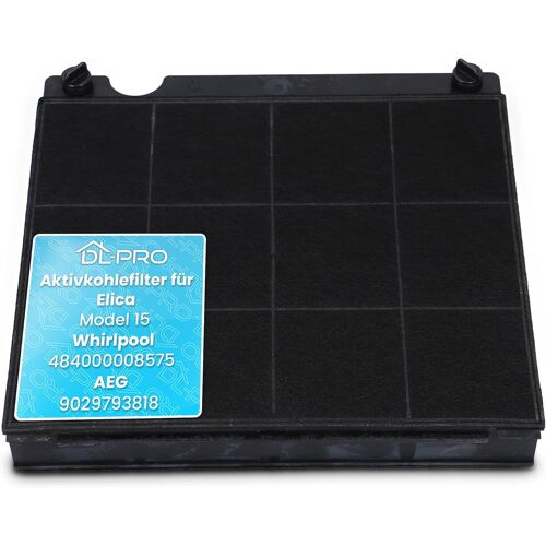 Filtre à charbon actif compatible avec Mod.15 AEG Bauknecht Whirlpool Ikea 225 x 212 mm Filtre à charbon