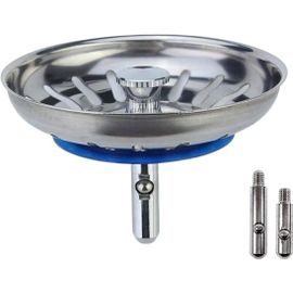 Bouchon Évier Cuisine Filtre Avec Goupille Réglable - Universel Cuisine Bouchon Évier, Panier Crépine Pop-Up, Inoxydable, Compatible Lave-Vaisselle (80Mm)[CHU10500830]