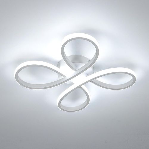 Plafonnier Led Moderne, 30w 3400lm 30cm Lampe De Plafond, Luminaire Plafonnier Led Pour Chambre Salon, Salle À Manger Cuisine, Lumière Blanche Froide 6500k, Blanc