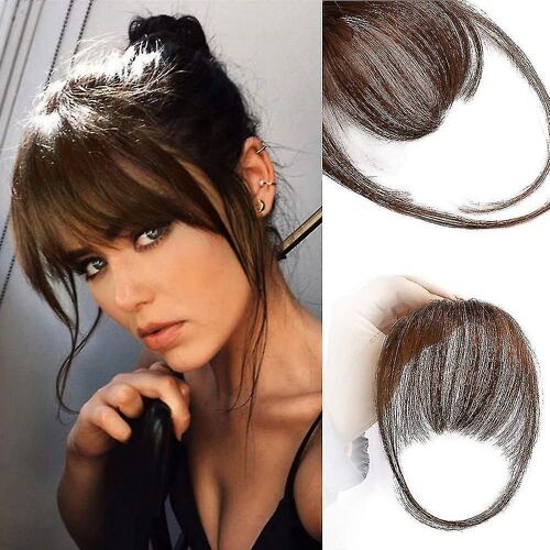 Frange À Clipser Brun Rougeâtre ¿ Extensions 100 % Cheveux Humains Pour Un Style Naturel Et Sans Effort 