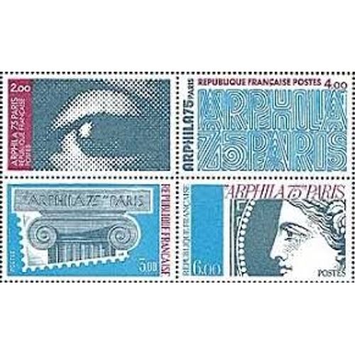 Exposition Philatélique "Arphila75" À Paris Série Complète Année 1975 N° 1834 1835 1836 1837 Yvert Et Tellier Luxe