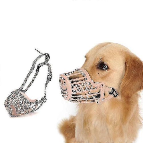 Muselières Pour Chien De Compagnie Pour Chiot Anti-Morsure Respirant Protection De L'environnement Couvercle De La Bouche Du Chien Pour Anti-Appel Beige