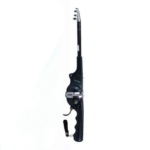 1set/Bag Canne À Pêche Pliante Portable Bâtons Télescopiques En Acier Inoxydable Avec Fil De Bobine Voyage Pliant