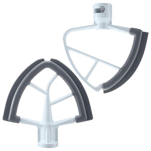 Ensemble de batteurs Flex Edge pour batteur sur socle Accessoire Batteur mélangeur pour batteur sur socle à bol de 4,5 à 5 pintes A