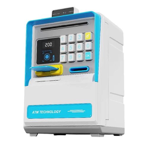 Coffre-fort électronique avec reconnaissance faciale simulée,mini coffre-fort protégé par mot de passe pour les pièces de monnaie