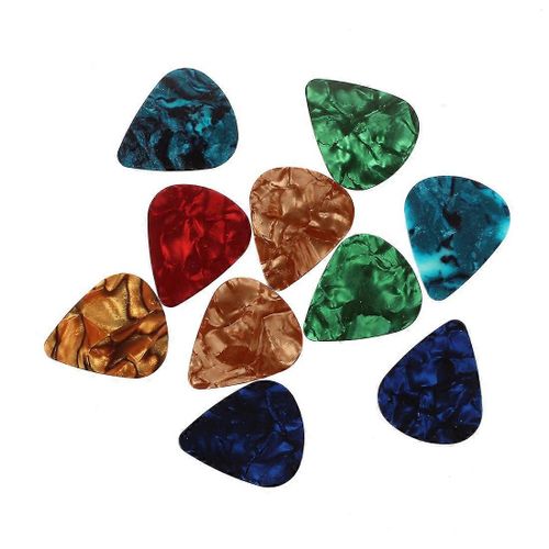 10 Pcs Élégant Coloré Celluloïd Guitare Médiator 0,47 Mm