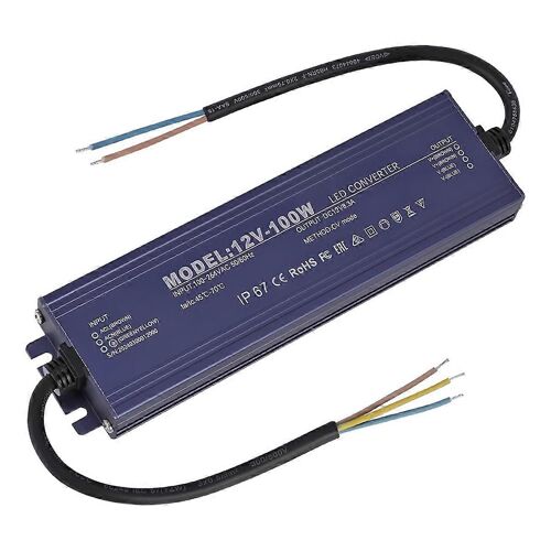 Pilote LED 12V IP67 Étanche 12V 100W Alimentation former 100-264V AC à 12Volt DC Low Voltag