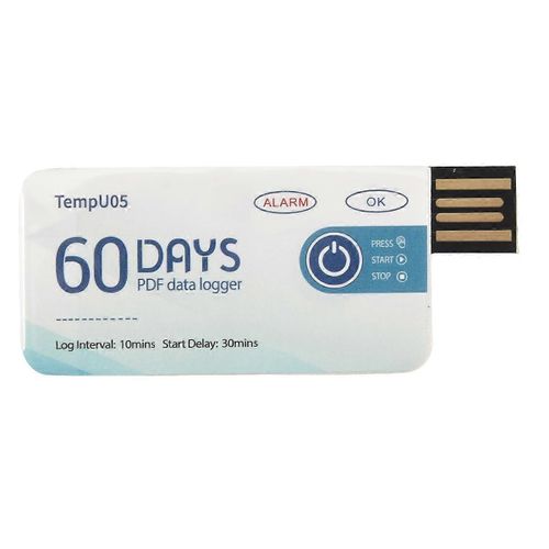 Enregistreur De Données De Température Tempu05 60 Jours Rapport Pdf Enregistreur De Température Usb À Usage Unique Température R