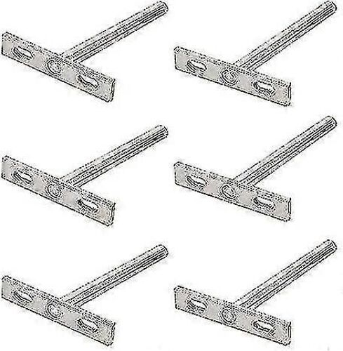 6pcs Support D'étagère Dissimulé Étagère Flottante Ckets T Ckets Fixations Quincaillerie Pour Tout Type D'étagère Et Décoration Murale(3) (3-D)