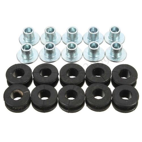 20pcs Moto M6 Oeillets En Caoutchouc Set Carénage Capot Pièces Tampon Rondelle Coussin De Décharge De Pression Universel Pour La Plupart Des Motos