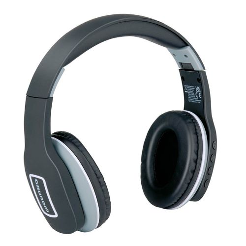 Grundig Casque Bluetooth Sans Fil - Ecouteurs Anti Bruit avec 5 Heures d'Autonomie - Casque Sans Fil avec Microphone - Inclut un Câble audio de 3,5 mm et un Câble de Charge USB-C
