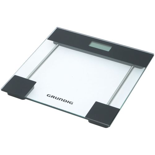 Grundig Pèse-personne numérique - Verre trempé - Max. 180 kg - Kilos, Pounds, Stones - Incl. 2x AAA
