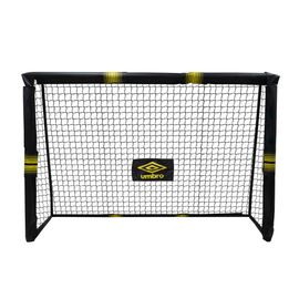 Umbro Cage De Foot But De Foot 180 X 120 X 60 Cm - Entrainement Football Enfants Et Adultes - Extérieur Et Intérieur - Noir/ Jaune