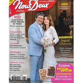 Nous Deux N°4035 28/10/2024 Ingrid Chauvin/ Recettes: Les Brownies/ Cristina Cordula/ Chypre/ Surendettement/ Roman-Photos