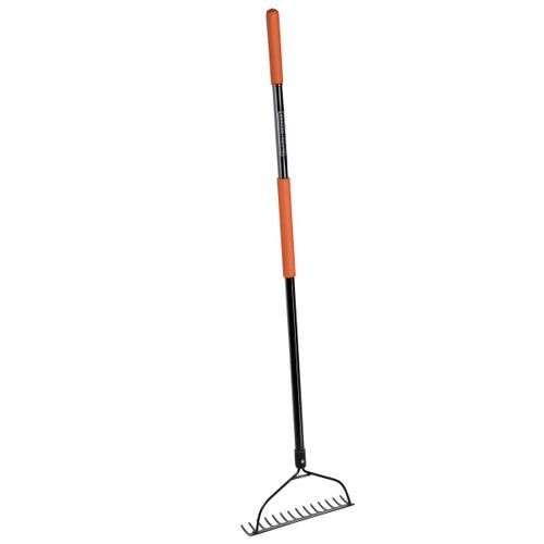 BLACK+DECKER Râteau niveleur 150 CM - Fibre de verre et acier au carbone - Noir/Orange