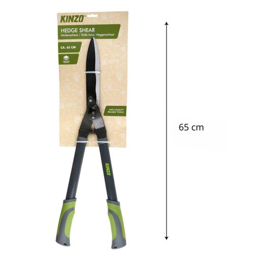 Kinzo Taille-haie 65 cm - Sécateur avec revêtement antiadhésif