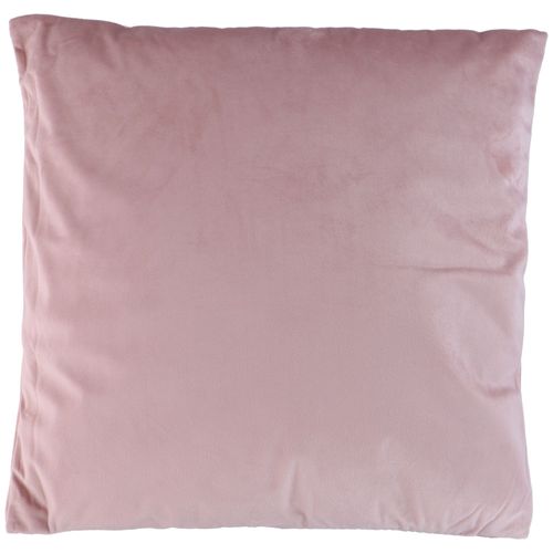 Arti Casa Coussin 45x45 Cm Salon De Jardin Ext Et Deco Chambre - Velours Avec Taie D'oreiller - Lavable En Machine - Rosé
