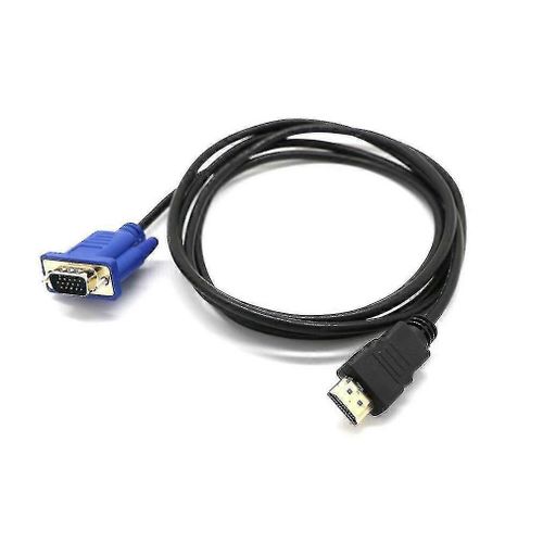 Câble convertisseur compatible HDMI vers VGA Câble audio D-sub Adaptateur vidéo mâle Câble Câble pour moniteur d'ordinateur Hdtv Pour PC Ordinateur Portable Tv