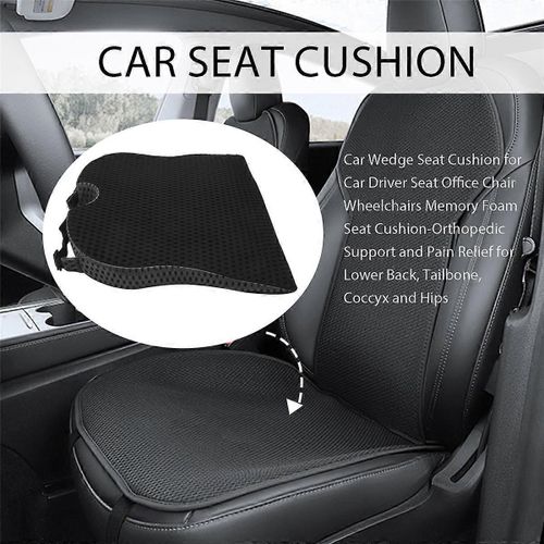 Coussin De Siège De Coin De Voiture Pour Siège Conducteur De Voiture Chaise De Bureau Fauteuils Roulants Coussin De Siège En Mousse À Mémoire De Forme-Orthope