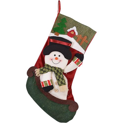 Chaussettes de Noël 50cm Grande Taille 3d Bonhomme de neige Décoration Noël Suspendu Cadeaux Sacs Diy Enfants Chaussettes