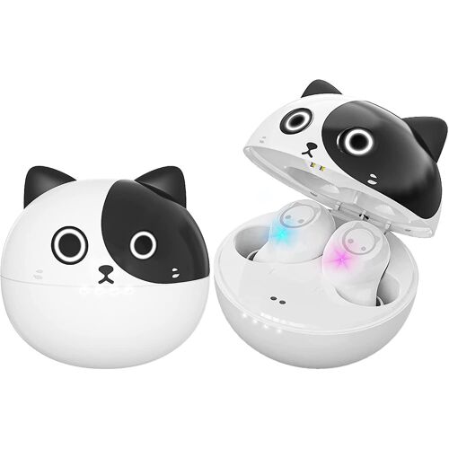Ture,écouteurs sans fil,dessin animé,casque sans fil,bluetooth 5.0,microphone intégré,panda
