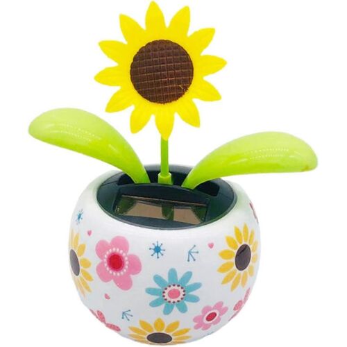 Jouet de fleur dansante à énergie solaire,danseuse oscillante jouet mode solaire automatique swing fleur