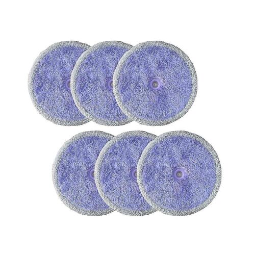 6pcs pour Everybot Edge Rs500 / rs7000 Robot Lavable Master Fil Et Microfibre Pad Kit De Remplacement De Tampon