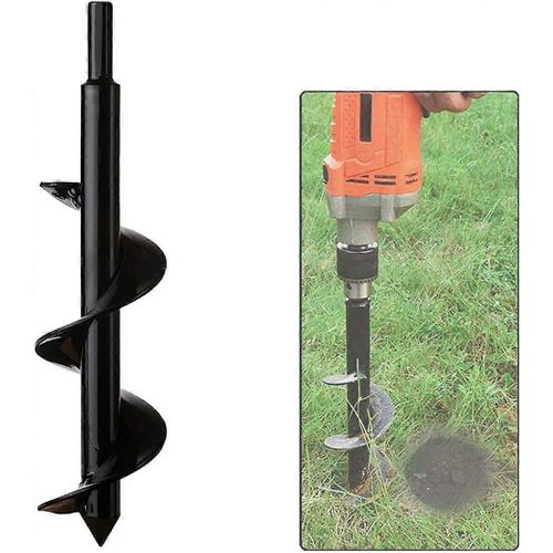 Tarière de jardin,tige hexagonale en acier inoxydable,tarière thermique,creuser des trous Cultiver en profondeur,pratique