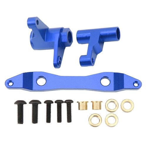 Ensemble de direction en aluminium haute résistance légère de remplacement ensemble de direction pour Redcat Racing Shredder 1/6 RC voiture bleu