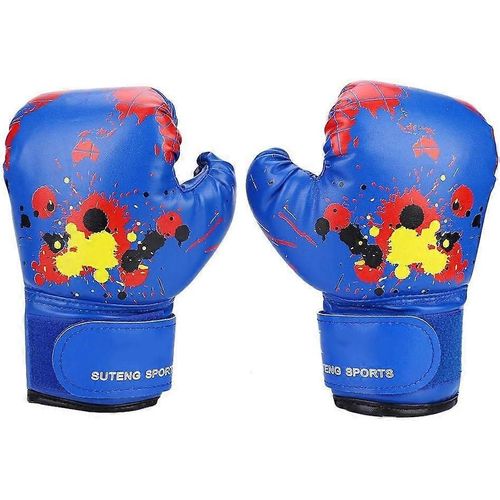 Nouveau,Adapté Gants De Boxe,Gants De Boxe En Cuir De Dessin Animé Pour Enfants Gants De Combat Mitaines De Frappe Pour Débutants Spa