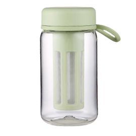 Cafetière Infusée À Froid Gobelet De Voyage Avec Poignée En Silicone Souple Infuseur À Café Et À Thé Glacé Portable Avec