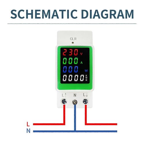 AC80-270V 110V 220V 100A Tension Courant KWH Compteur de moniteur d'énergie électrique VOLT AMP Voltmètre Ammete