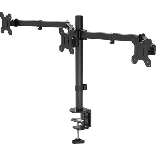 ChenQuanSarl-Support Ecran Pc 3 Ecran De 13-24'', À 3 Ecran - Rotatif/Inclinable/Pivotable - Compatibilité Universelle Avec Moniteurs Lcd Et Led Vesa 75/100 Mm