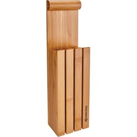 Chenquansarl-Bkb4 Bloc Vide Pour 4 Couteaux Céramique Bambou