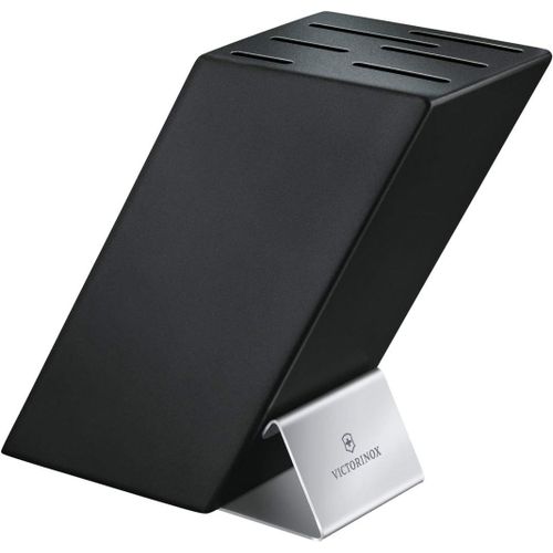 Bloc À Couteaux Sans Contenu,Place Pour 6 Couteaux De Cuisine,Rangement De Couteaux,Gain De Place,En Bois,Noir