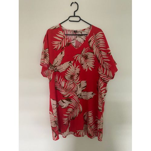 Robe Rouge Et Beige Shein Taille 48/Xxl