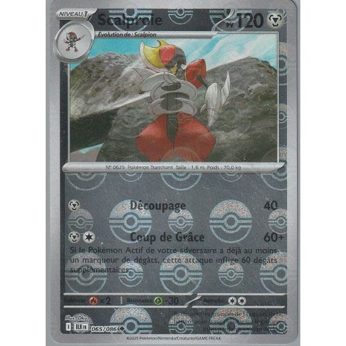 Carte Pokémon - Scalproie - 065/086 - Reverse Poke Ball - Ev10,5 Foudre Noire
